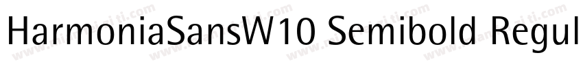 HarmoniaSansW10 Semibold Regular字体转换